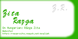 zita razga business card
