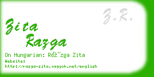 zita razga business card